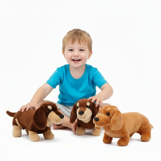 Choco’Toutou – Peluche Chien Réaliste Mignonne et Ultra Douce | Compagnon Adorable pour Enfants