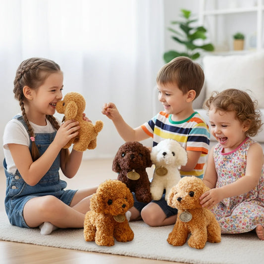 Teddy’Curly – Peluche Caniche | Compagnon Doux et Adorable pour Enfants et Collectionneurs