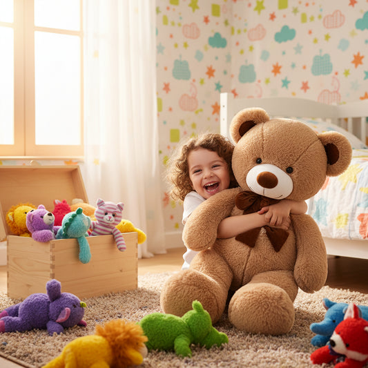 Mielou – Grosse Peluche Ours | Doudou Ultra Doux et Compagnon Confort XXL