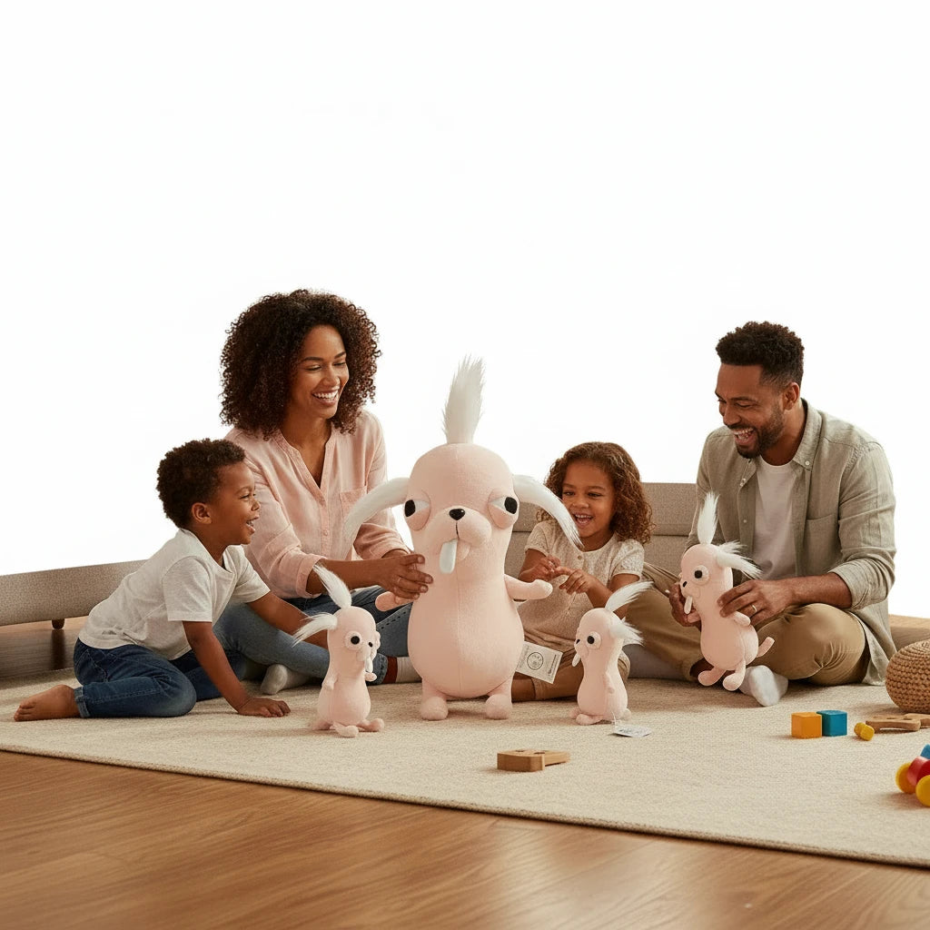 Lapinou’Twist – Peluche Lapin Crétin | Compagnon Fun et Doux pour Enfants et Cadeau Original