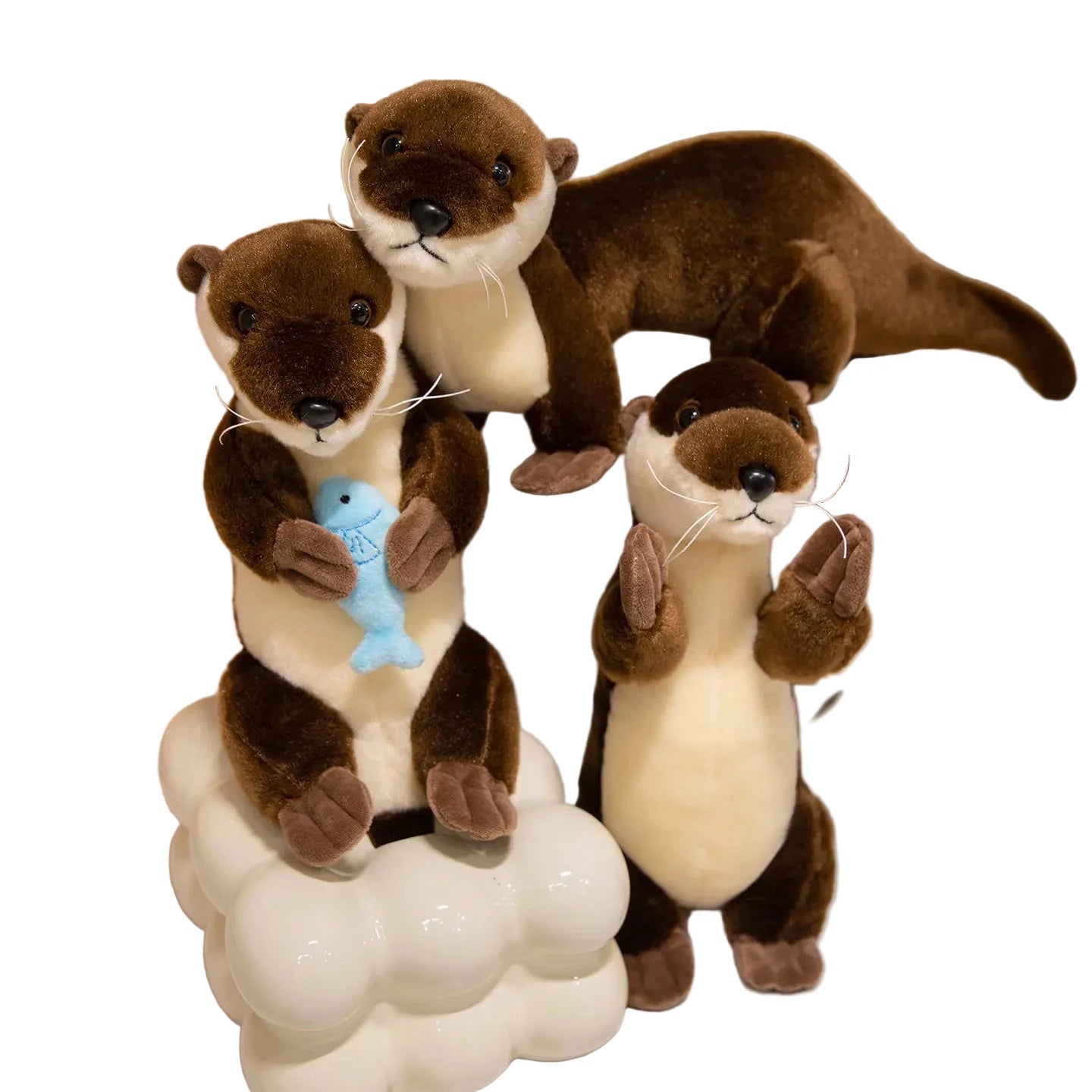 Loutre’Douce – Peluche Loutre Debout et Assise | Peluche Brune Ultra Douce & Cadeau Idéal pour Enfants