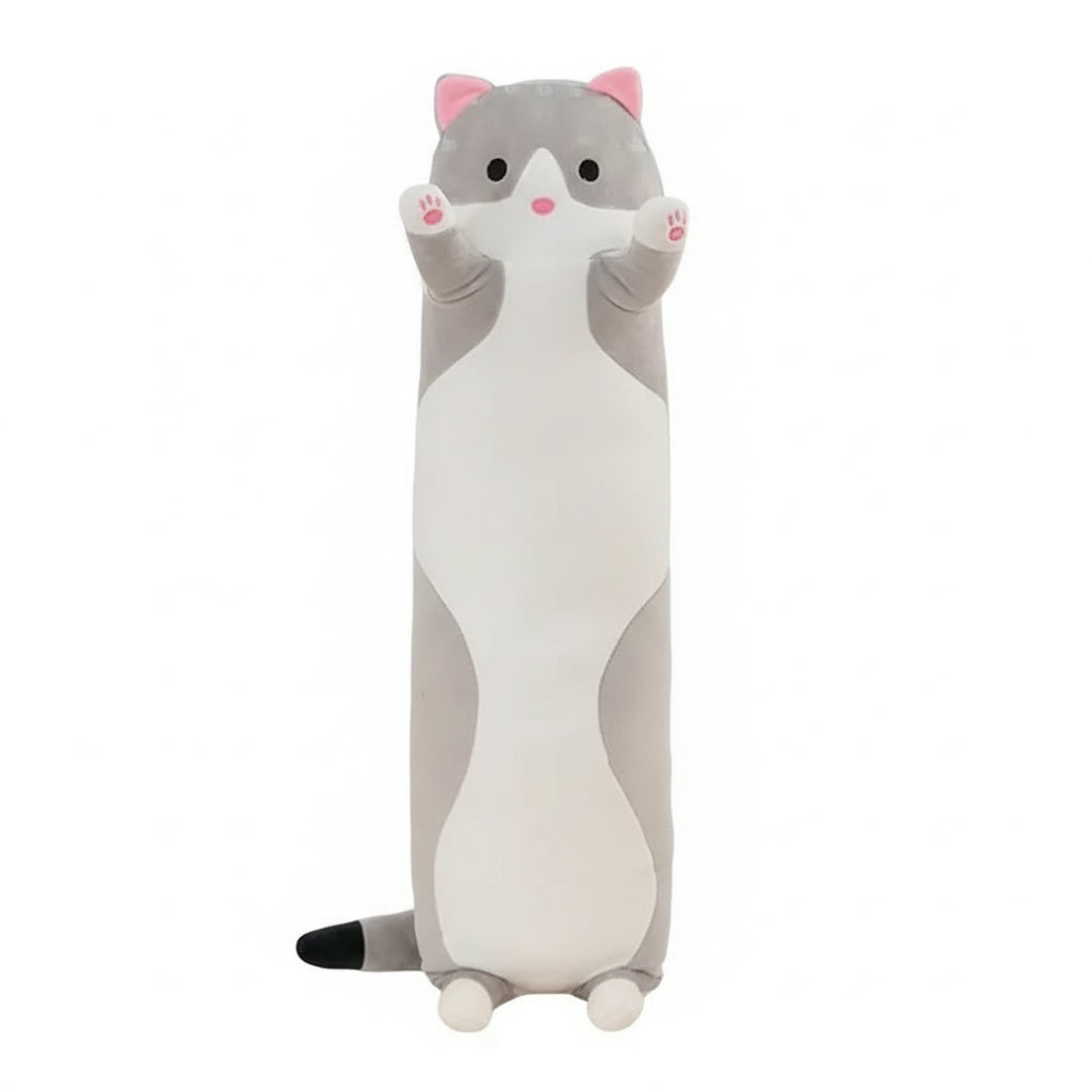 Félix le Longou – Peluche Oreiller Chat Décoratif | Douceur Élégante pour la Maison