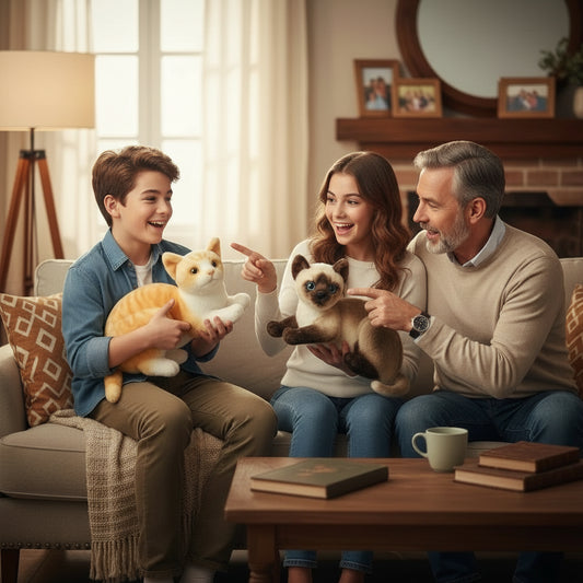 Miaousoft – Peluche Chat Tigré Couché | Douceur Relaxante & Compagnon Confortable