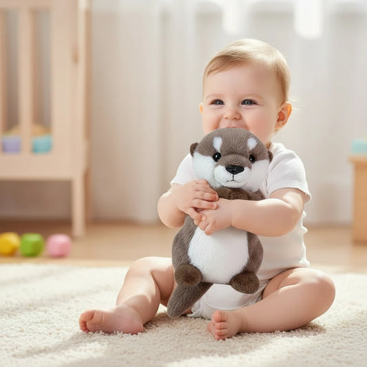 Loutrotine – Peluche Loutre Debout | Compagnon Doux et Réaliste pour Enfants et Collectionneurs