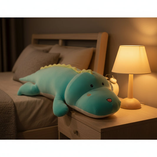 CrocoDino’Dream – Peluche Dinosaure Géante | Compagnon Ultra Doux et Confort XXL
