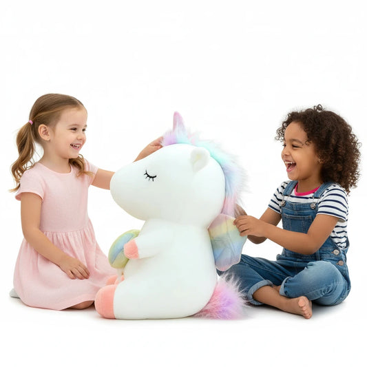 BellaDream – Peluche Licorne Kawaii avec Coeur | Compagnon Doux et Adorable pour Cadeau