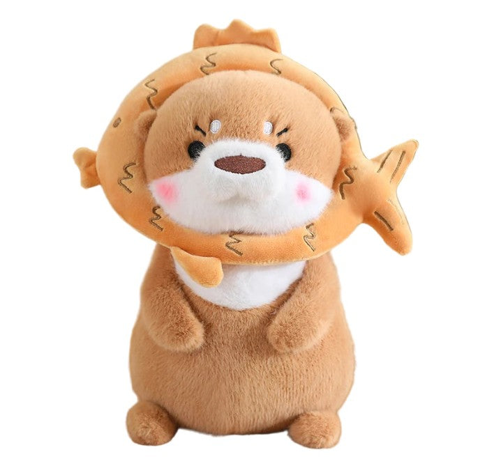 Loutre’Mimi – Peluche Loutre Brune Transformable | Peluche Animale Ultra Douce & Cadeau Original