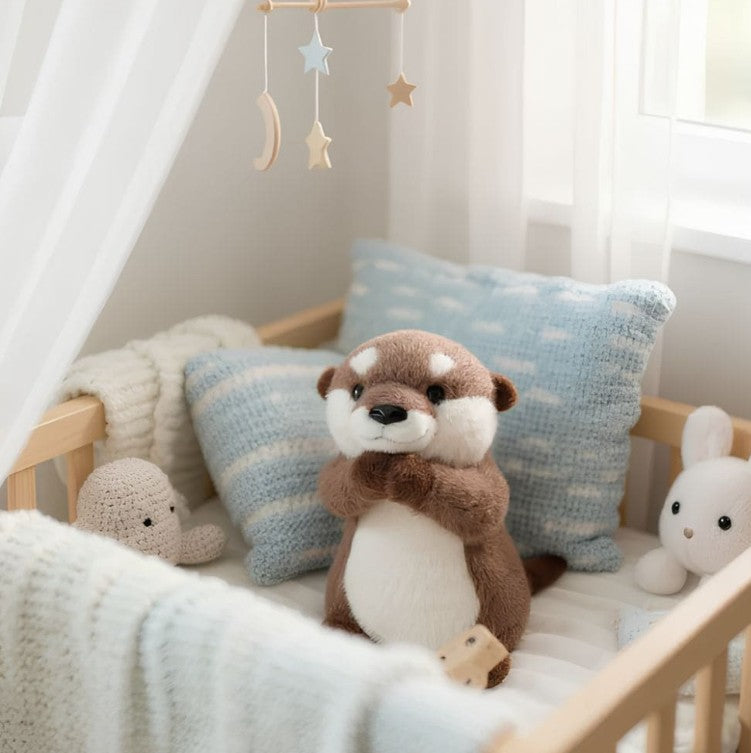 Peluche Loutre Debout – Loutrotine   | Compagnon Doux et Réaliste pour Enfants et Collectionneurs