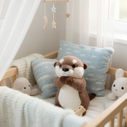 Peluche Loutre Debout – Loutrotine   | Compagnon Doux et Réaliste pour Enfants et Collectionneurs