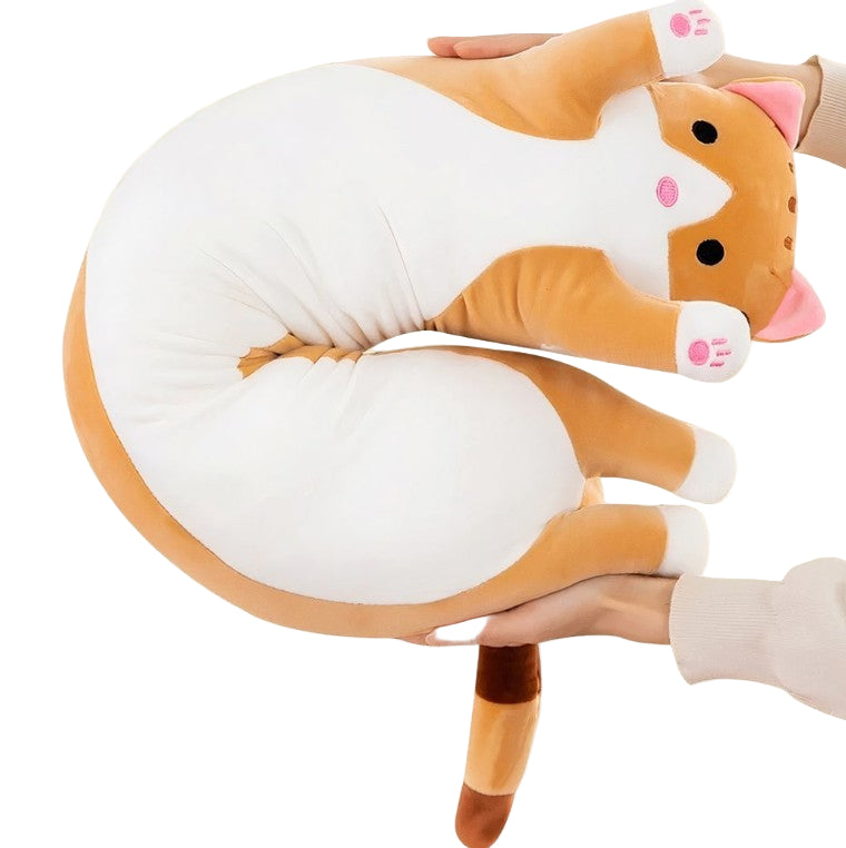 Peluche Chat Oreiller Géante –  ChatMallow  | Coussin Doux & Confort XXL