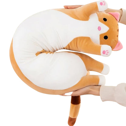 Peluche Chat Oreiller Géante –  ChatMallow  | Coussin Doux & Confort XXL