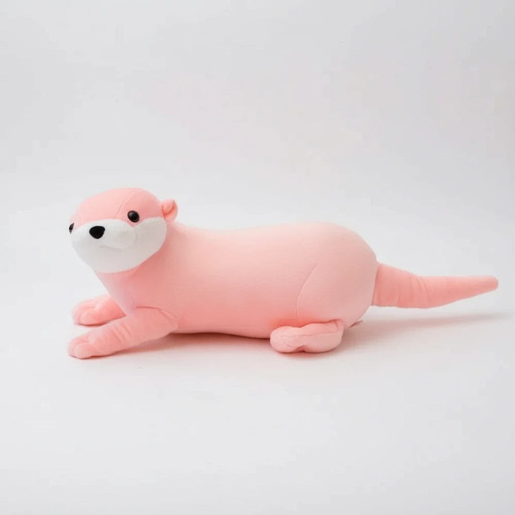 Louty la Loutre Câline – Peluche Loutre Rose | Compagnon Doux et Adorable pour Cadeau Enfant