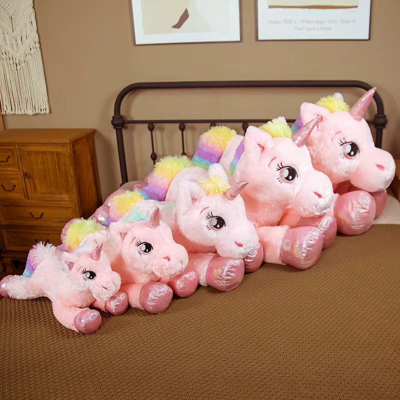 Licorniou – Peluche Licorne rose Géante | Compagnon Doux et Adorable pour Cadeau