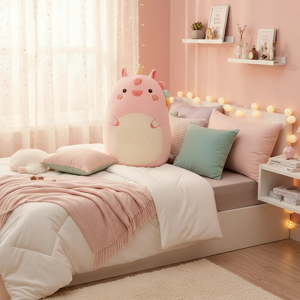 SquishyUnicorn – Peluche Squishmallow Licorne | Compagnon Doux et Décoratif pour Chambre et Cadeau