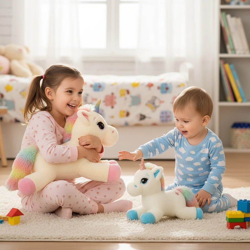 Câlinicorn – Peluche Licorne Arc-en-Ciel Ultra Douce | Compagnon Réconfortant et Adorable pour Cadeau