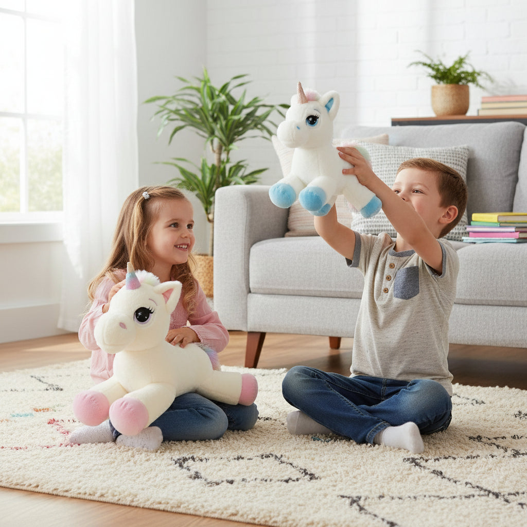 Peluche Licorne Arc-en-Ciel Ultra Douce – Câlinicorn  | Compagnon Réconfortant et Adorable pour Cadeau