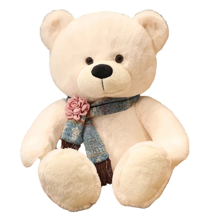 Nounoursin – Peluche Ours XXL avec Rose | Compagnon Doux et Cadeau Romantique