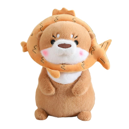 Loutre’Mimi – Peluche Loutre Brune Transformable | Peluche Animale Ultra Douce & Cadeau Original
