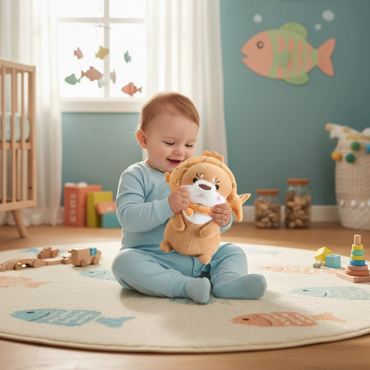 Loutre’Mimi – Peluche Loutre Brune Transformable | Peluche Animale Ultra Douce & Cadeau Original