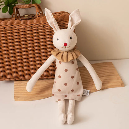 Lapinou’Coco – Peluche Lapin à Robe | Compagnon Doux et Élégant pour Enfants et Cadeau Adorable