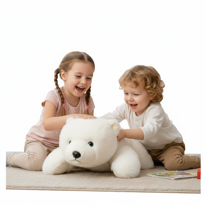 Bouli l’Ours Rêveur – Peluche Ours Polaire | Compagnon Ultra Doux pour Enfants & Cadeau Hivernal