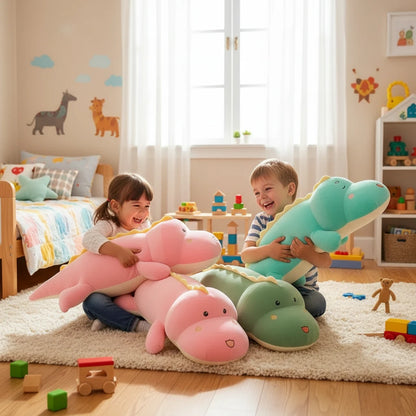 Peluche Dinosaure Géante – CrocoDino’Dream | Compagnon Ultra Doux et Confort XXL