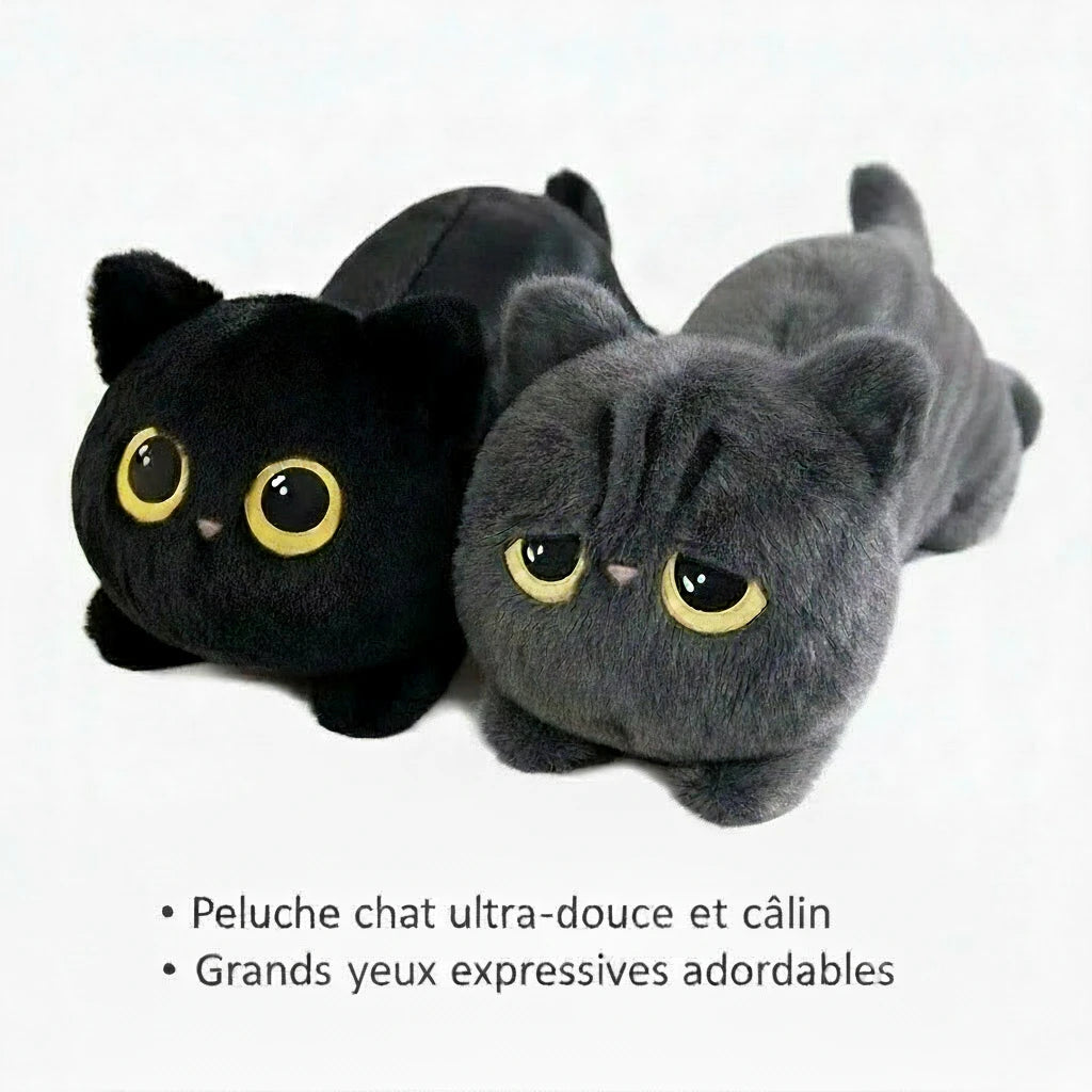Louna le Chaton Douillet – Peluche Chat Noir Mignon | Idée Cadeau Douceur pour Enfants & Adultes