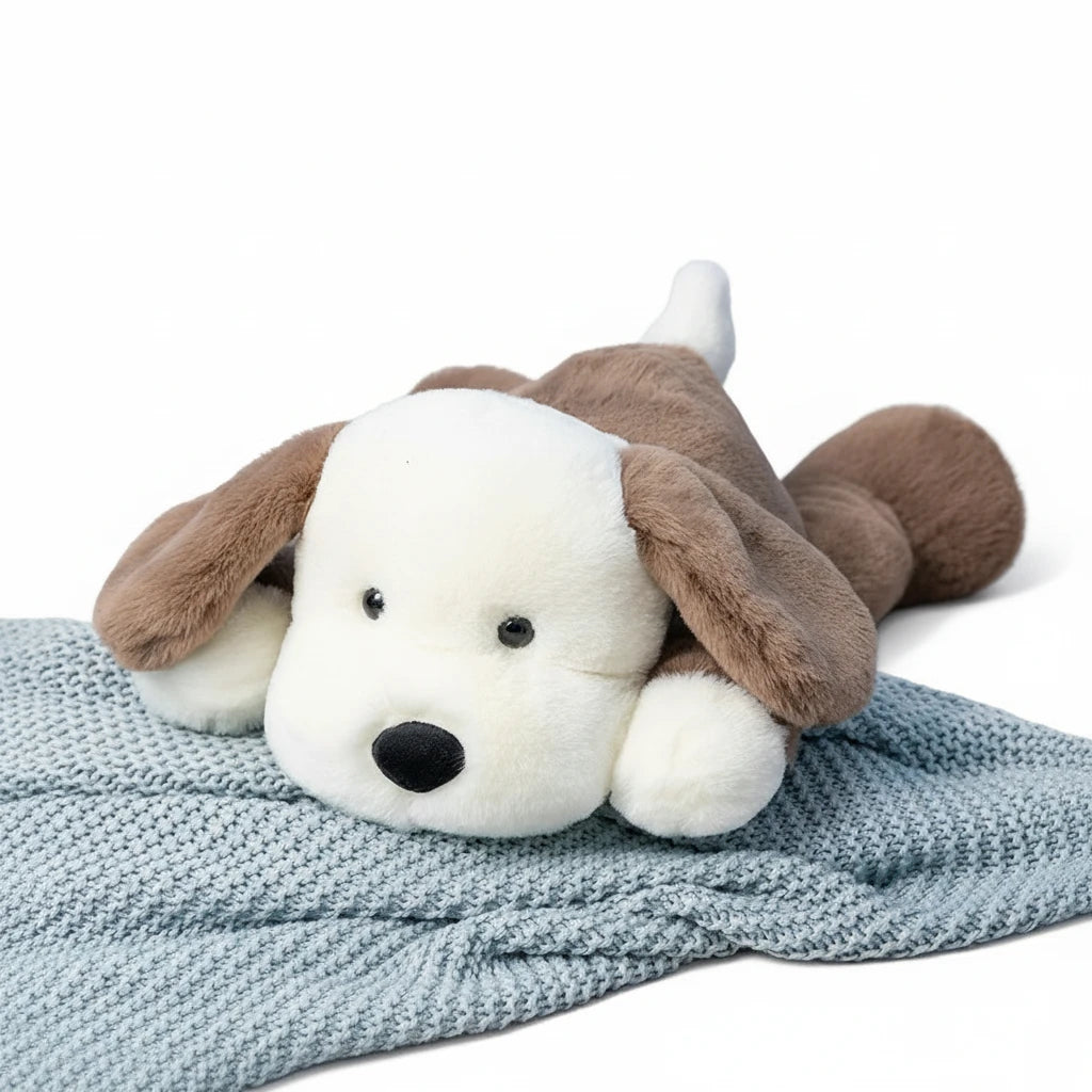 Loulou’Oreille – Peluche Coussin Chien | Compagnon Doux et Confortable pour Enfants et Adultes