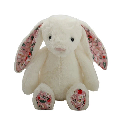 Bonnie Fleurie – Peluche Lapin aux Oreilles Fleuries | Compagnon Doux et Adorable pour Cadeau Enfant