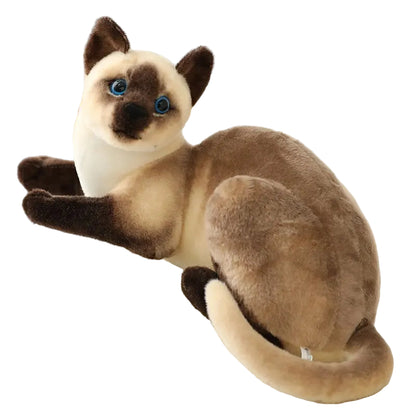 Miaousoft – Peluche Chat Tigré Couché | Douceur Relaxante & Compagnon Confortable