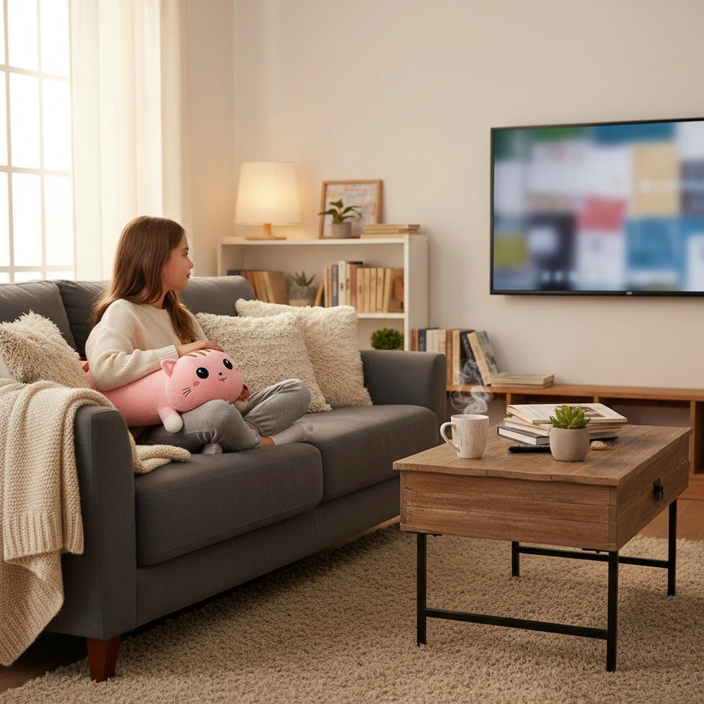 Félix le Longou – Peluche Oreiller Chat Décoratif | Douceur Élégante pour la Maison