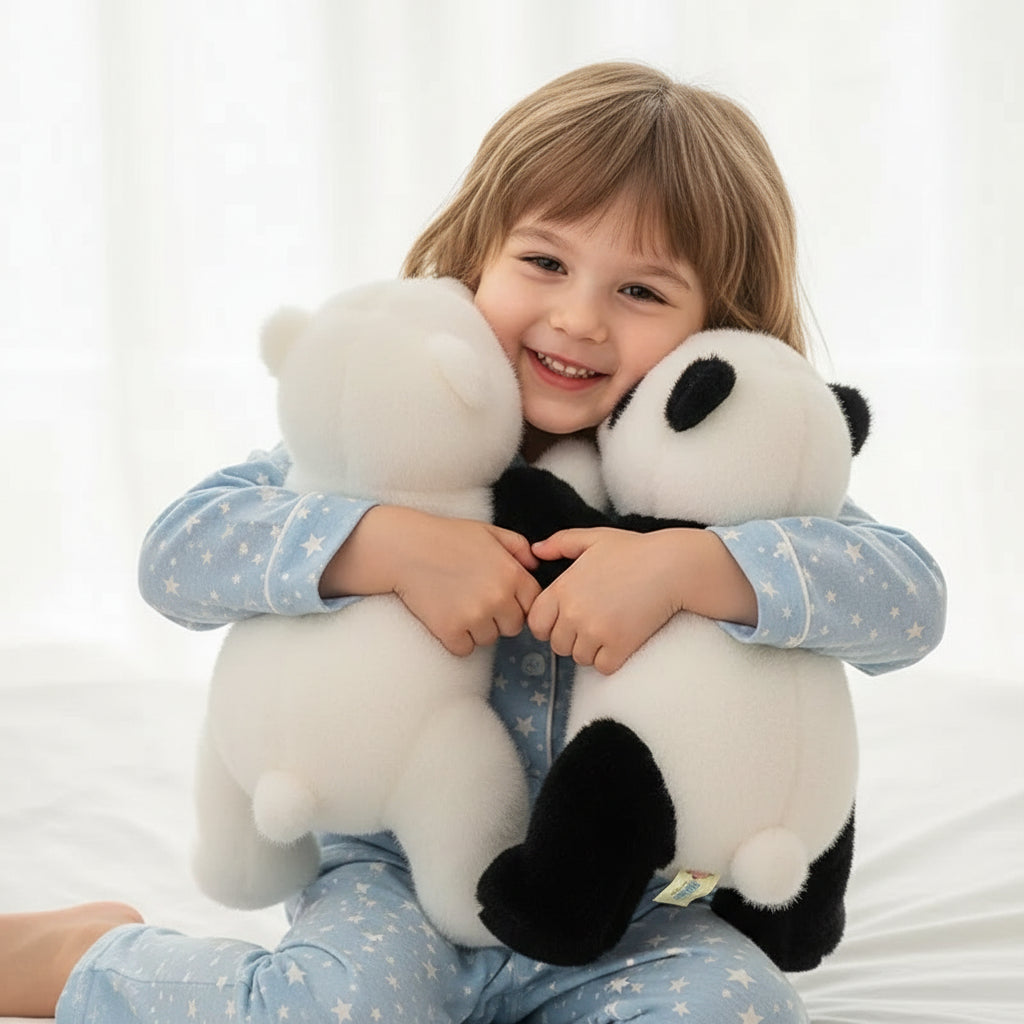 Bouli l’Ours Rêveur – Peluche Ours Polaire | Compagnon Ultra Doux pour Enfants & Cadeau Hivernal