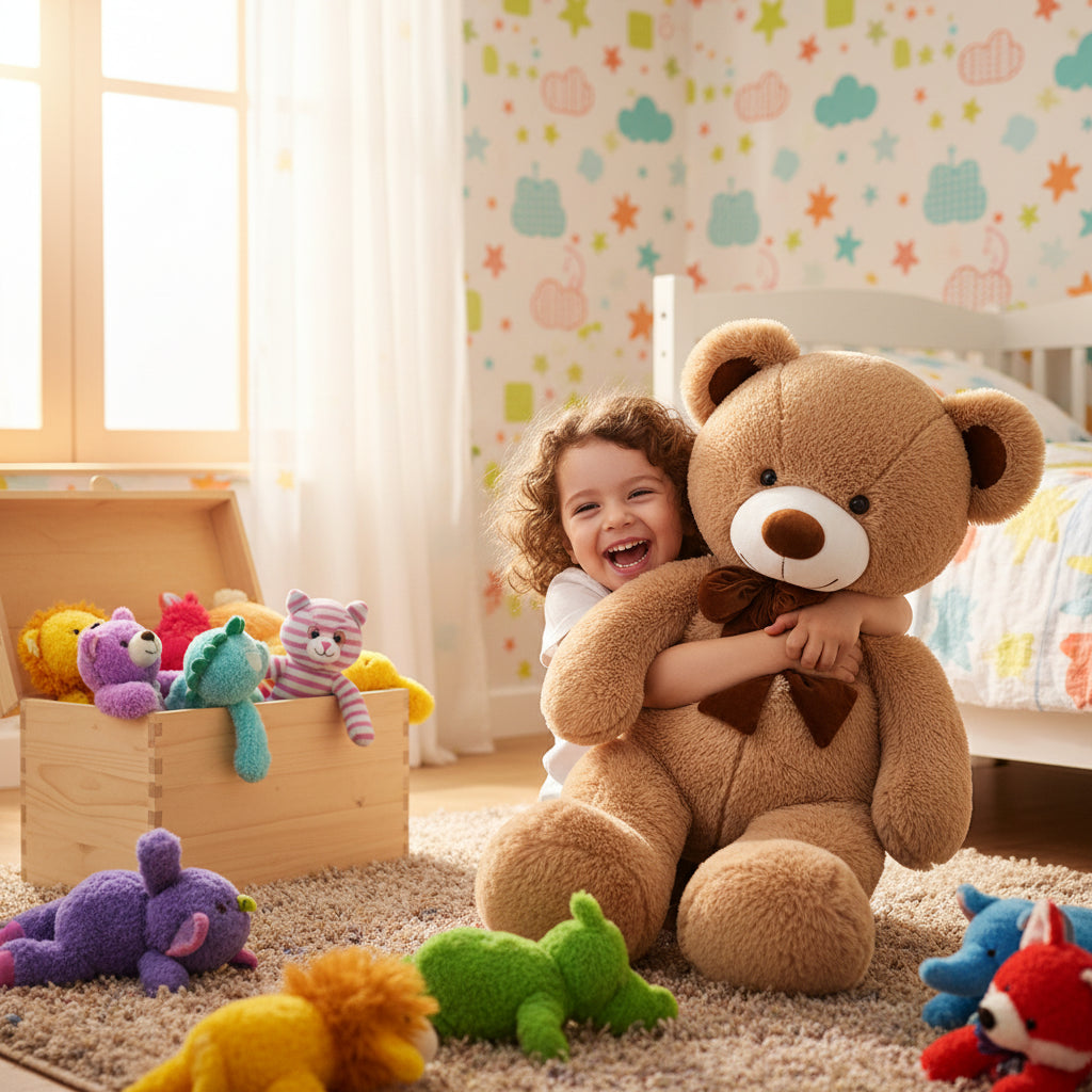 Mielou – Grosse Peluche Ours | Doudou Ultra Doux et Compagnon Confort XXL