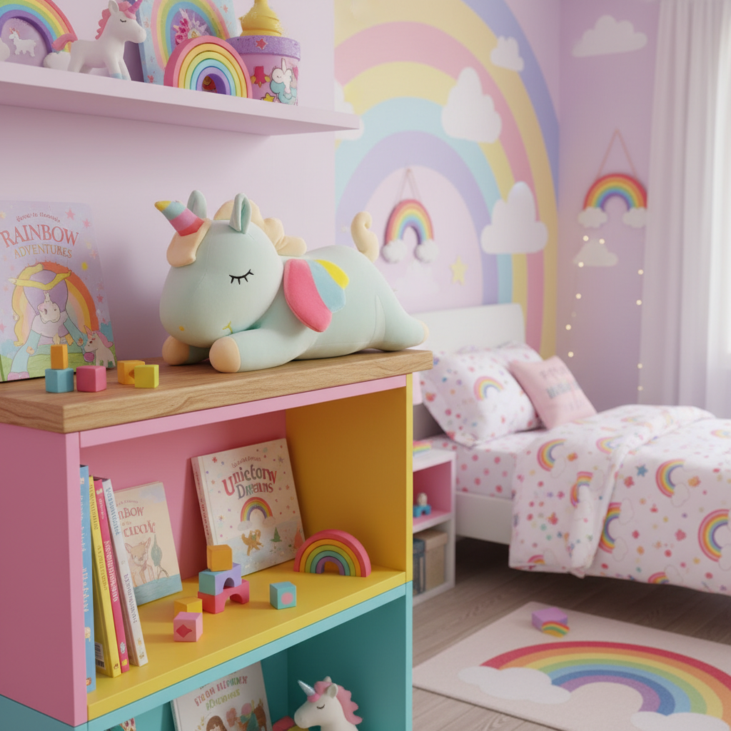 BellaDream – Peluche Licorne Kawaii avec Coeur | Compagnon Doux et Adorable pour Cadeau