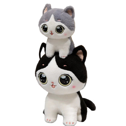 Mimi ZenCat – Peluche Oreiller Chat Grands Yeux | Compagnon Unique pour Rêves Doux