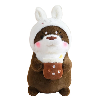Loutre’Mimi – Peluche Loutre Brune Transformable | Peluche Animale Ultra Douce & Cadeau Original