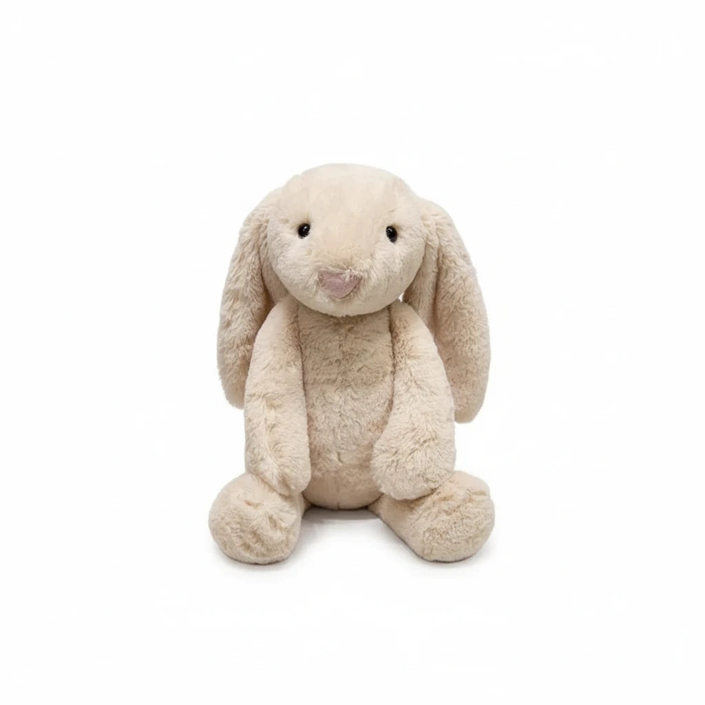 Lapin’Doux – Peluche Lapin Gris Ultra Doux | Compagnon Réconfortant et Adorable pour Enfants