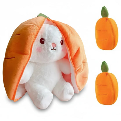 Lapinou Fraise & Carotte – Peluche Lapin Ultra Douce | Peluche Lapin Fraise & Carotte | Compagnon Doux & Cadeau Original