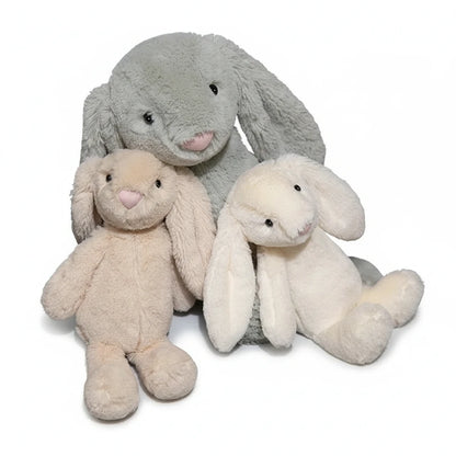 Lapin’Doux – Peluche Lapin Gris Ultra Doux | Compagnon Réconfortant et Adorable pour Enfants