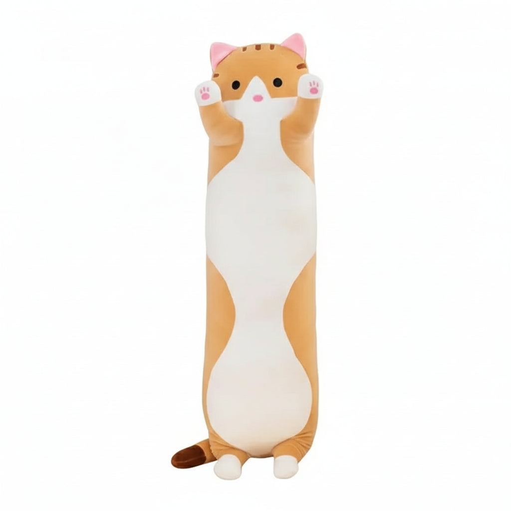 Félix le Longou – Peluche Oreiller Chat Décoratif | Douceur Élégante pour la Maison