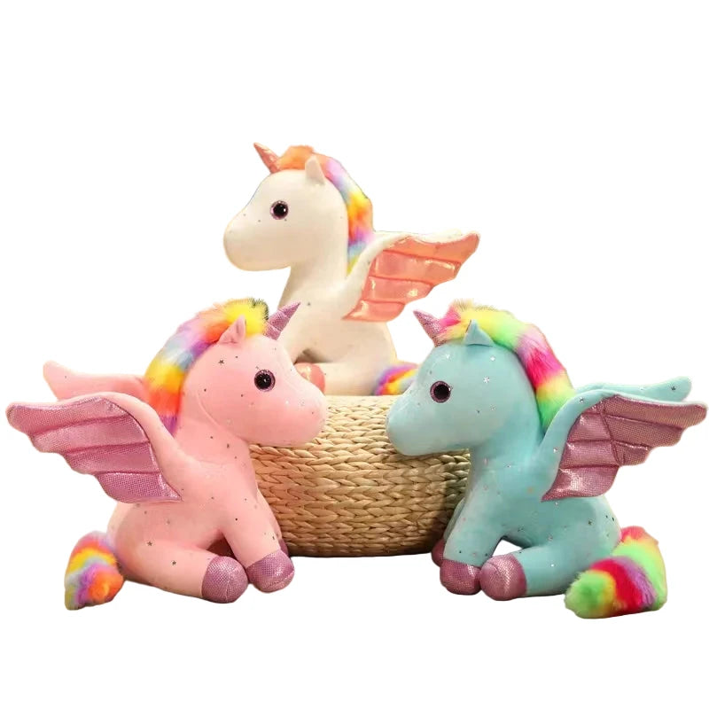 Angelynn – Peluche Licorne aux Ailes Scintillantes | Compagnon Magique et Doux pour Cadeau Féérique
