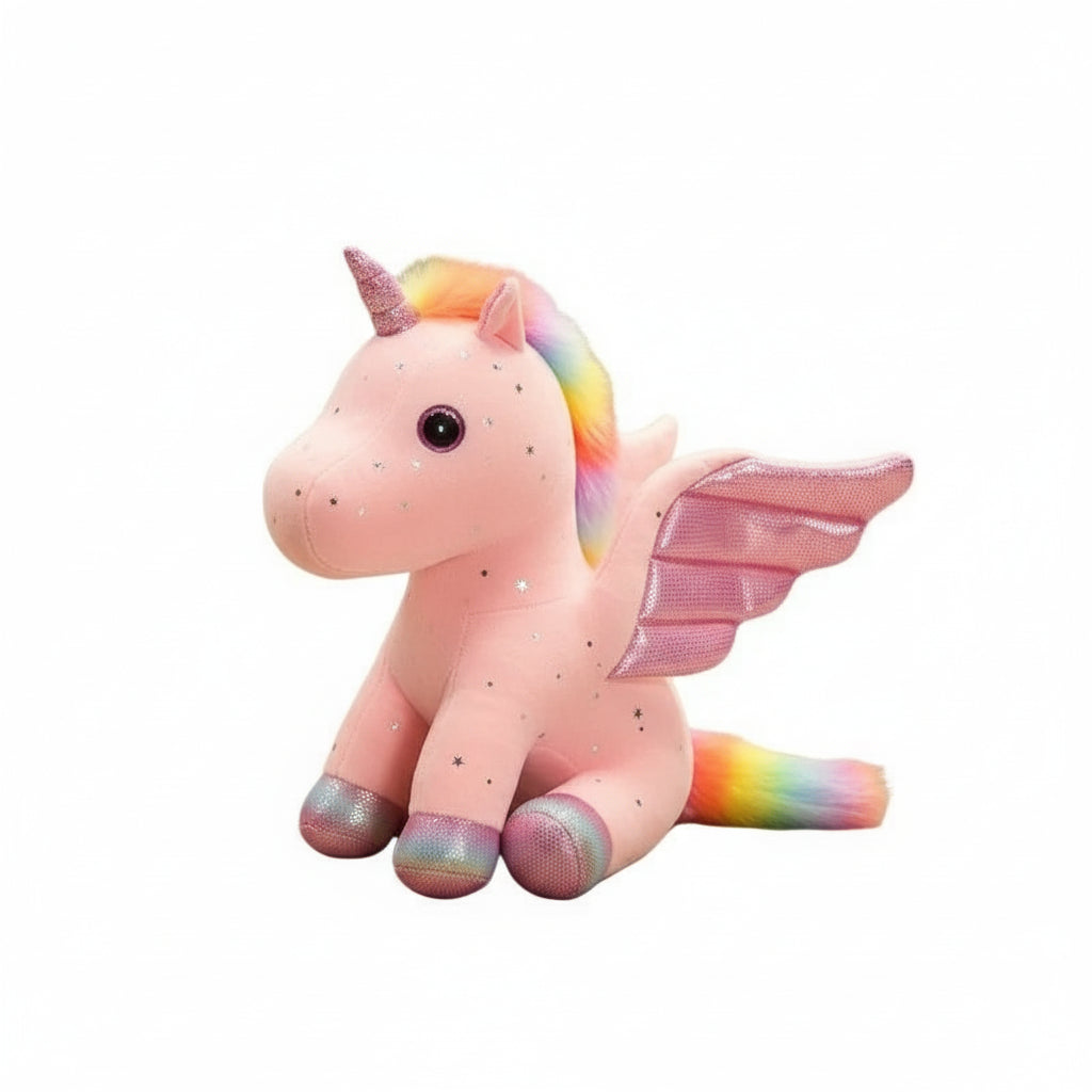 Angelynn – Peluche Licorne aux Ailes Scintillantes | Compagnon Magique et Doux pour Cadeau Féérique