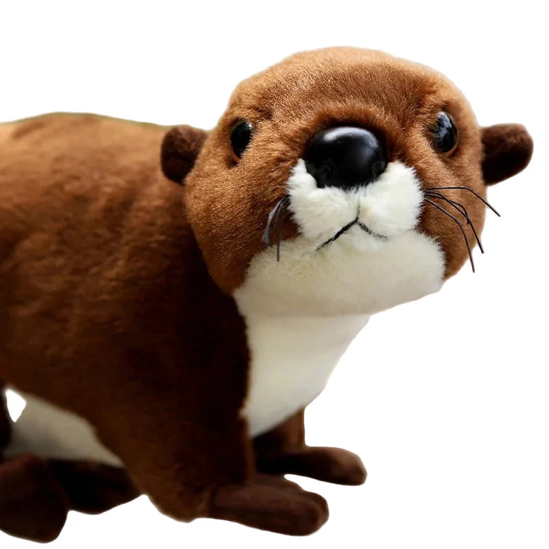 Otty la Loutre Amoureuse – Peluche Loutre Marron Réaliste | Compagnon Doux et Adorable pour Cadeau
