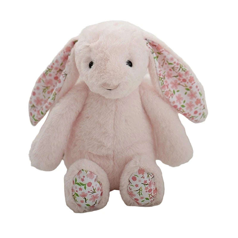 Bonnie Fleurie – Peluche Lapin aux Oreilles Fleuries | Compagnon Doux et Adorable pour Cadeau Enfant