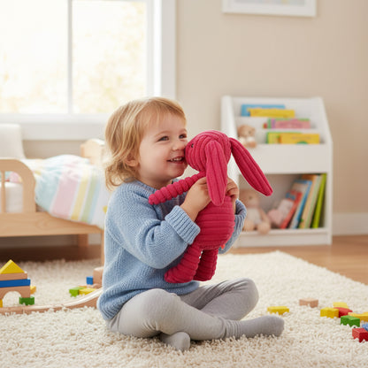 Peluche Lapin Sensorielle & Amusante – RigoloLapin | Jouet Doux & Ludique pour Enfants