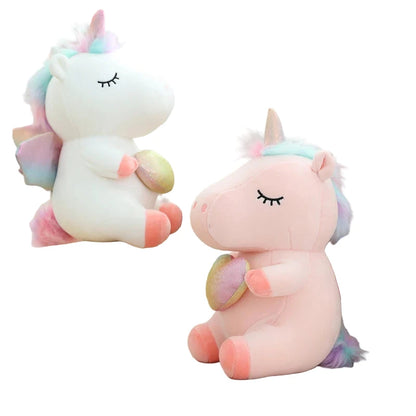 BellaDream – Peluche Licorne Kawaii avec Coeur | Compagnon Doux et Adorable pour Cadeau