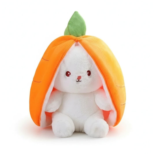 Lapinou Fraise & Carotte – Peluche Lapin Ultra Douce | Peluche Lapin Fraise & Carotte | Compagnon Doux & Cadeau Original
