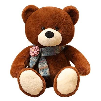 Nounoursin – Peluche Ours XXL avec Rose | Compagnon Doux et Cadeau Romantique
