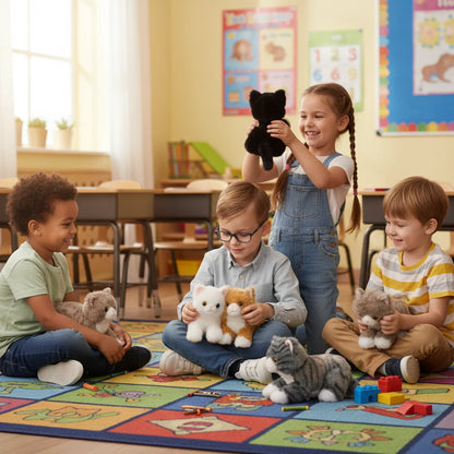 Chouchou le Chaton – Peluche Chat Ultra Douceur | Compagnon Réconfortant pour Enfants