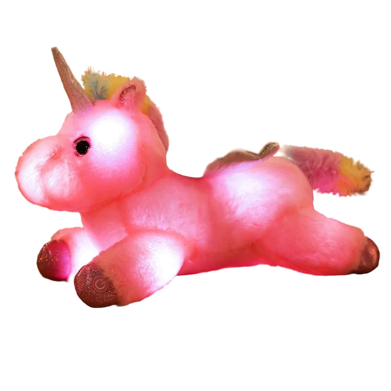 LumiCorn – Peluche Licorne Oreiller Lumineuse | Compagnon Doux et Relaxant pour Cadeau